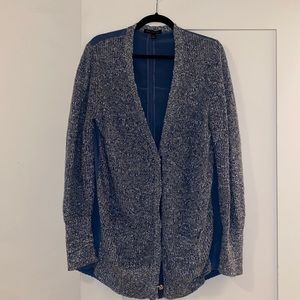 Long Knitted Button Down Cardigan